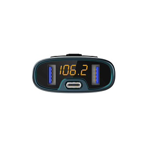 FM-модулятор C52s (Bluetooth, 2USB, Type-C,LED дисплей)
