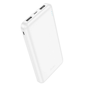 Портативное зарядное устройство Hoco J100 2USB/Micro/Type-C 10000mAh белый
