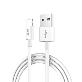 Дата кабель lightning - USB Hoco X23 1м белый