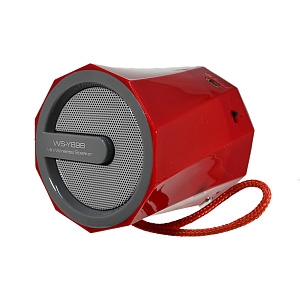 Колонка WS-Y89B (MicroSD/USB/FM/AUX) красная