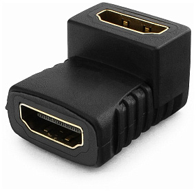 Переходник HDMI (мама) - HDMI (мама) угловой