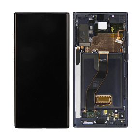 Дисплей для телефона Samsung N975F (Note 10+) модуль Черный - Оригинал