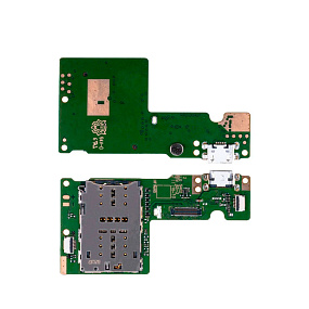 Шлейф Lenovo TAB M10 (TB-X505X) плата системный разъем/разъем SIM/микрофон
