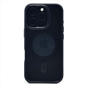 Кейс iPhone 16 Pro силикон SafeMag SM004 черный