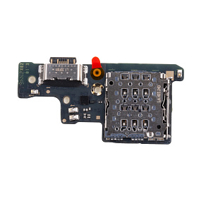 Шлейф Xiaomi Redmi Note 14 4G (24117RN76O/24117RN76G) плата системный разъем/разъем SIM/микрофон - П