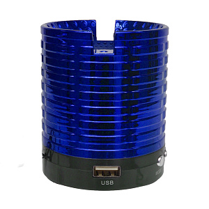 Колонка AK889 (Bluetooth/MicroSD/USB/FM/AUX) синяя