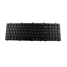 Клавиатура DNS Clevo W350 W370 без рамки горизонтальный Enter p/n: MP-12A36SU-430