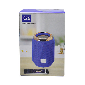 Колонка K26 (Bluetooth/MicroSD/USB/AUX) черный