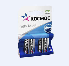 Батарейка ААА Космос LR3 4BL 1шт