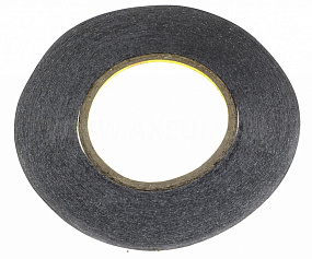 Скотч двусторонний черный 5мм.