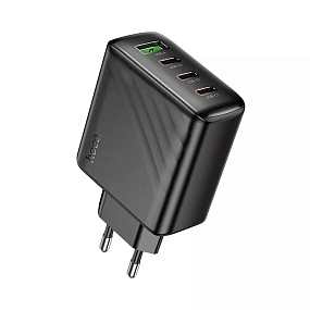 СЗУ-USB/3Type-C Hoco CS27A 3A QC 3.0+PD67W черный