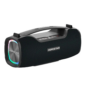 Колонка Hopestar A6X (Bluetooth/MicroSD/USB/AUX/P.bank) 35W черный