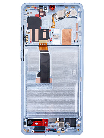 Дисплей для телефона Huawei P30 Pro (VOG-L29) модуль с рамкой Голубой - Оригинал
