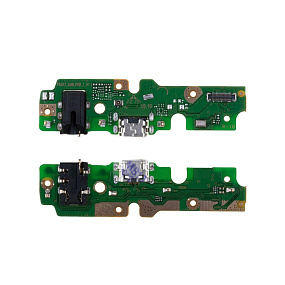 Шлейф Tecno Spark 7 на системный разъем/разъем гарнитуры/микрофон