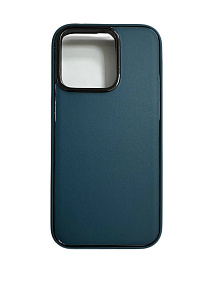 Кейс iPhone 15 Pro Max пластик PC084 синий(УЦЕНКА)незначительный дефект