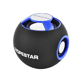 Колонка Hopestar H46 (Bluetooth/MicroSD/USB/FM/AUX/Microphone) влагозащищенная синяя