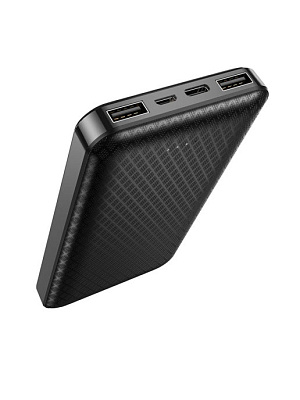 Портативное зарядное устройство Borofone BJ3 2USB/Micro/Type-C 10000mAh черный