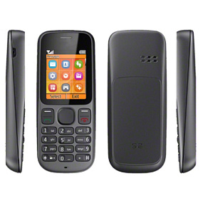 корпус для телефона Nokia C1-00+ср.часть (черный)+клав-ра