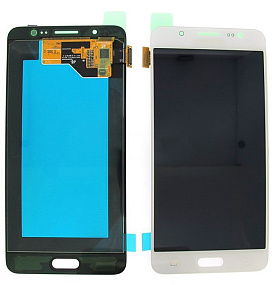 Дисплей для телефона Samsung J510F/J5 2016 в сборе с тачскрином Белый - AA (TFT)
