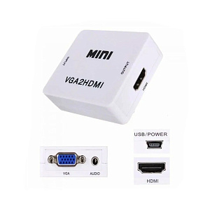 Переходник HDMI (мама) - VGA (папа) - 3,5Jack (мама)