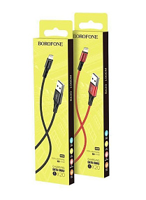 Дата кабель lightning - USB Borofone BX20 2.1A черный 1м