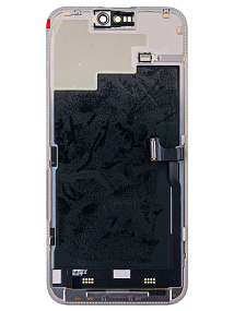 Дисплей для телефона iPhone 15 Pro Max в сборе Черный - (Soft OLED/Full HD/120 Гц) (площадка под IC)