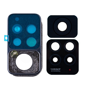 Стекло камеры Xiaomi Redmi Note 11 Pro 4G (2201116TG) в сборе с рамкой Черный