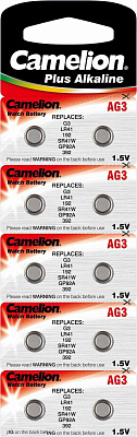 Батарейка Camelion AG 3 10BL 1шт