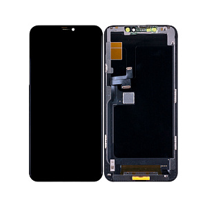 Дисплей для телефона iPhone 11 Pro Max в сборе Черный - In-Cell (площадка под IC)