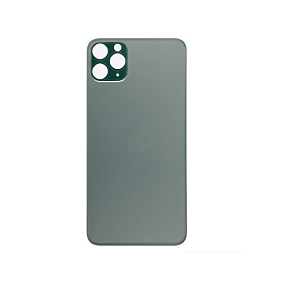 Задняя крышка iPhone 11 Pro Max (стекло) Тёмно-зелёный - orig fabric