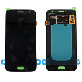 Дисплей для телефона Samsung J250F (J2 2018) в сборе с тачскрином Черный - AA (TFT)