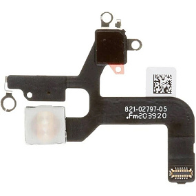 Шлейф iPhone 12 на вспышку/микрофон - Премиум