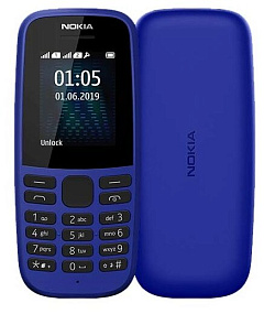 Мобильный телефон Nokia105 DS синий