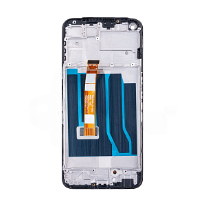 Дисплей для телефона Realme 8i/Narzo 50 4G (RMX3151/RMX3286) модуль с рамкой Черный - Оригинал