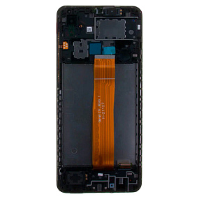 Дисплей для телефона Samsung A022G (A02) модуль Черный - Оригинал - Восстановленный
