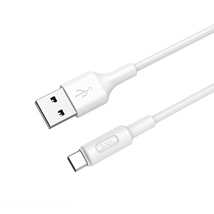Дата кабель micro USB - USB Hoco X25 2.4A 1м белый