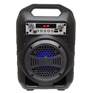 Колонка BS12 (Bluetooth/MicroSD/USB/FM/AUX) черная