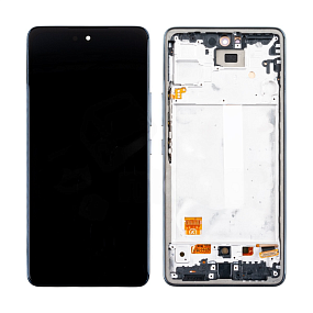 Дисплей для телефона Samsung A536B (A53 5G) модуль в рамке Черный - (OLED) (Small Size)