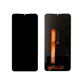 Дисплей для телефона Realme C25s в сборе с тачскрином Черный - Оригинал