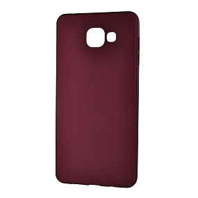 Силиконовый чехол для Samsung A710 Galaxy A7 (2016) X-Level Guardian матовый бордовый