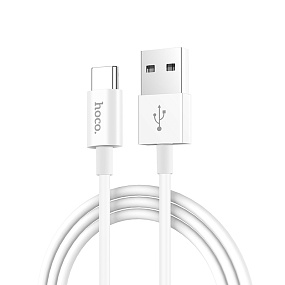 Дата кабель Type-C - USB Hoco X23 3A 1м белый