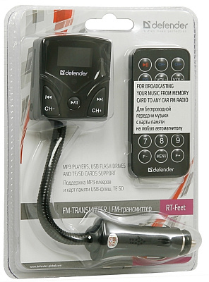 FM-модулятор Defender RT-Feet (USB, SD)