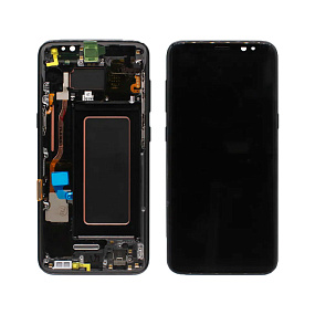 Дисплей для телефона Samsung G950F (S8) модуль Черный - Оригинал
