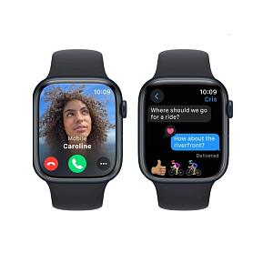 Часы наручные Apple Watch Series 9 45mm черный