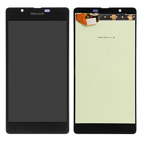 Дисплей для телефона Microsoft Lumia 540 Dual (RM-1141) в сборе с тачскрином Черный - Оригинал