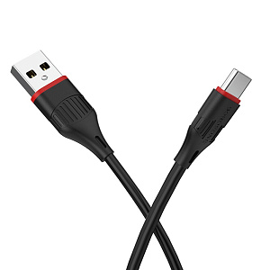 Дата кабель Type-C - USB Borofone BX17 Enjoy 3A 1м черный