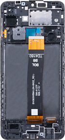 Дисплей для телефона Samsung A127F (A12 Nacho) модуль Черный - Оригинал - Восстановленный