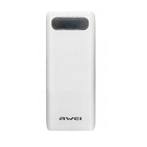 Портативное зарядное устройство Awei P70K QC 20000mAh LCD белый