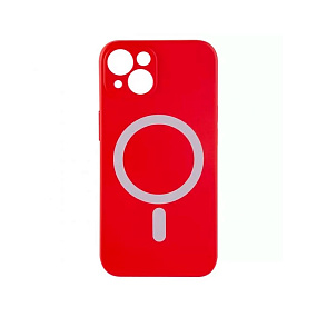 Кейс iPhone 14 силикон Magsafe красный