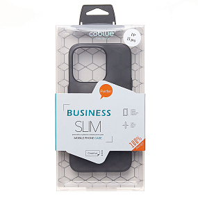 Кейс iPhone 15 Pro пластик PC091 матовый прозрачный черный